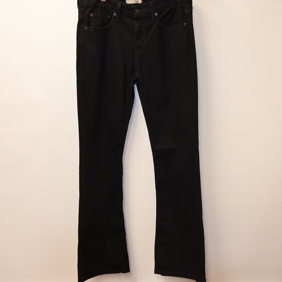 Levis 515 Womens Bootcut Black Denim Jeans Size 8M Made In Colombia - Picture 14 of 15